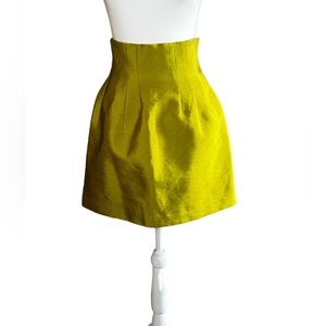 H&M Bright Green High Waist Skirt
